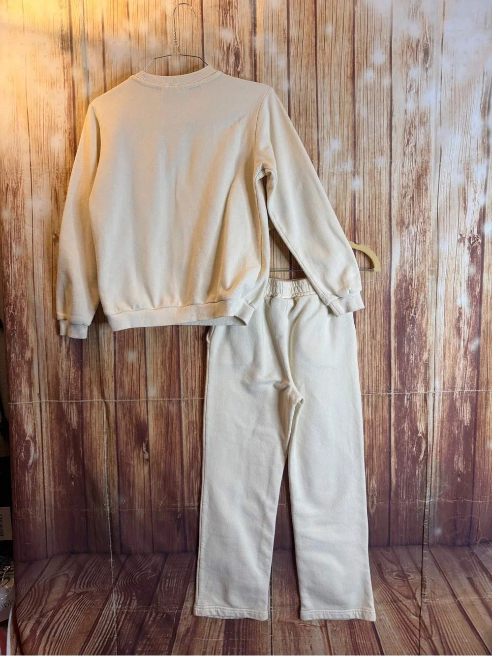 The Rolling Stones Girls 2Pc Sweatshirt Jogger Set Cream Size 10